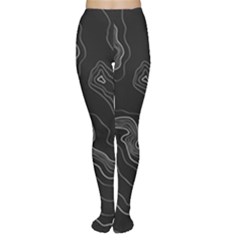 Black Topography Tights by goljakoff