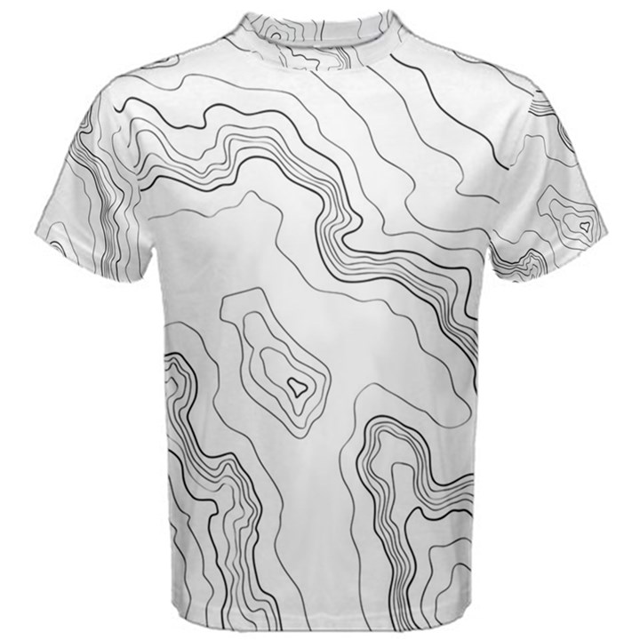 Topography map Men s Cotton Tee