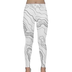 Topography Map Classic Yoga Leggings by goljakoff