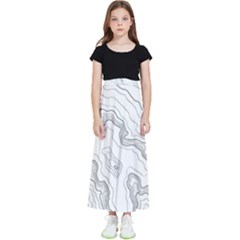 Topography Map Kids  Skirt by goljakoff