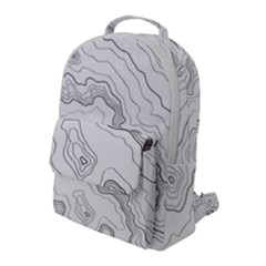 Topography Map Flap Pocket Backpack (large) by goljakoff