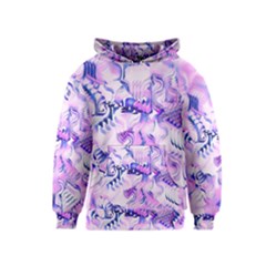 Hydrangea Blossoms Fantasy Gardens Pastel Pink And Blue Kids  Pullover Hoodie by CrypticFragmentsDesign