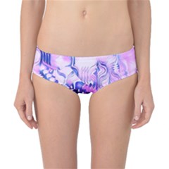 Hydrangea Blossoms Fantasy Gardens Pastel Pink And Blue Classic Bikini Bottoms by CrypticFragmentsDesign