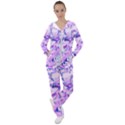 Hydrangea Blossoms Fantasy Gardens Pastel Pink and Blue Women s Tracksuit View1