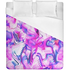 Hot Pink Fuchsia Flower Fantasy  Duvet Cover (california King Size) by CrypticFragmentsDesign