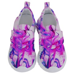 Hot Pink Fuchsia Flower Fantasy  Kids  Velcro No Lace Shoes by CrypticFragmentsDesign