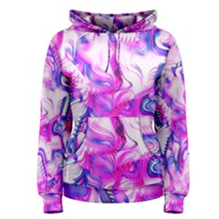 Hot Pink Fuchsia Flower Fantasy  Women s Pullover Hoodie by CrypticFragmentsDesign