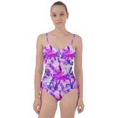 Hot Pink Fuchsia Flower Fantasy  Sweetheart Tankini Set by CrypticFragmentsDesign