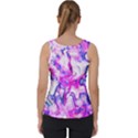 Hot Pink Fuchsia Flower Fantasy  Velvet Tank Top View2