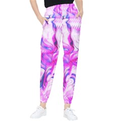 Hot Pink Fuchsia Flower Fantasy  Tapered Pants by CrypticFragmentsDesign