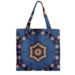 Denimpearls Zipper Grocery Tote Bag by LW323