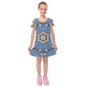 Denimpearls Kids  Short Sleeve Velvet Dress View1