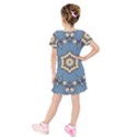 Denimpearls Kids  Short Sleeve Velvet Dress View2