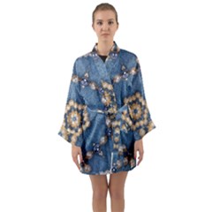 Denimpearls Long Sleeve Satin Kimono by LW323