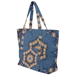 Denimpearls Zip Up Canvas Bag by LW323