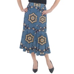 Denimpearls Midi Mermaid Skirt by LW323