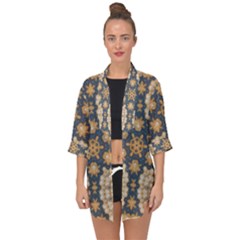 Denimpearls2 Open Front Chiffon Kimono by LW323