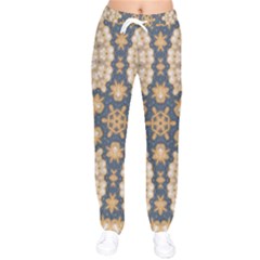 Denimpearls2 Women Velvet Drawstring Pants