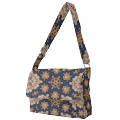 Denimpearls2 Full Print Messenger Bag (l) by LW323