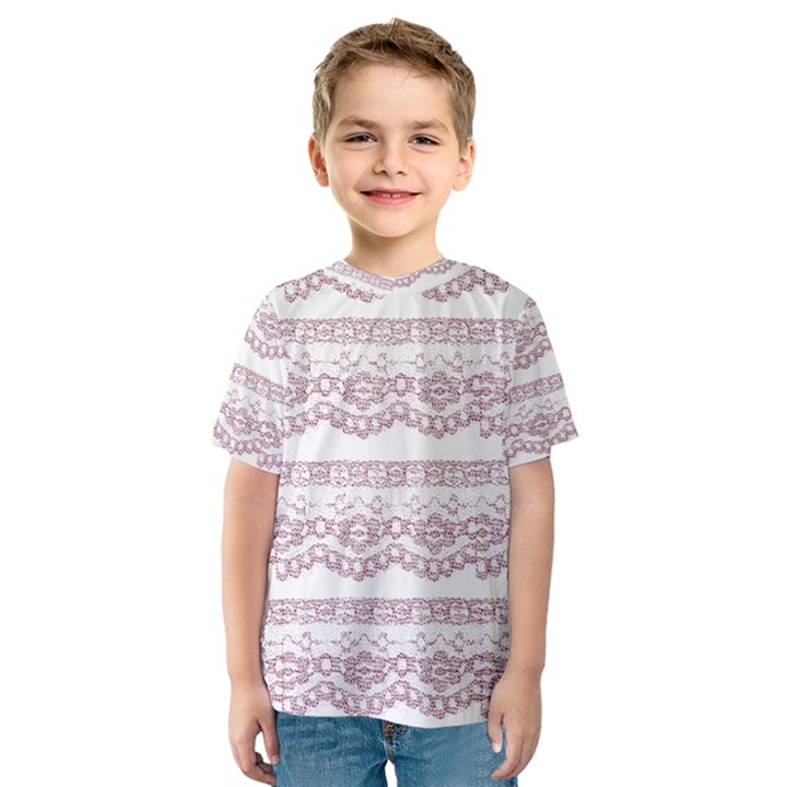 Purple-lace Kids  Sport Mesh Tee