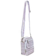 Purple-lace Shoulder Strap Belt Bag by PollyParadise