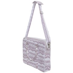 Purple-lace Cross Body Office Bag by PollyParadise