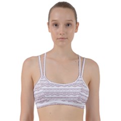 Purple-lace Line Them Up Sports Bra by PollyParadise