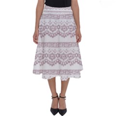 Purple-lace Perfect Length Midi Skirt by PollyParadise