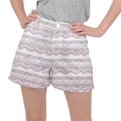 Purple-lace Ripstop Shorts by PollyParadise