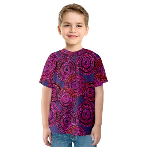 Unusual Circles  Abstraction Kids  Sport Mesh Tee by SychEva