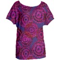 Unusual Circles  Abstraction Women s Oversized Tee View1