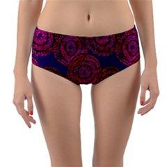 Unusual Circles  Abstraction Reversible Mid-waist Bikini Bottoms by SychEva