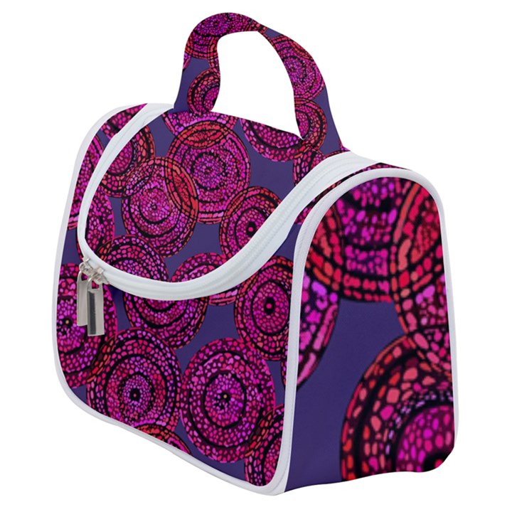 Unusual Circles  Abstraction Satchel Handbag