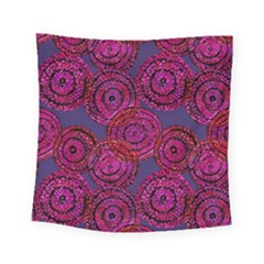 Unusual Circles  Abstraction Square Tapestry (small) by SychEva