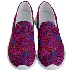 Unusual Circles  Abstraction Men s Lightweight Slip Ons by SychEva