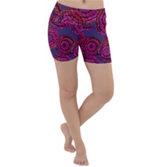 Unusual Circles  Abstraction Lightweight Velour Yoga Shorts by SychEva