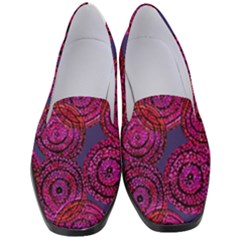 Unusual Circles  Abstraction Women s Classic Loafer Heels by SychEva