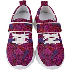 Unusual Circles  Abstraction Kids  Velcro Strap Shoes by SychEva