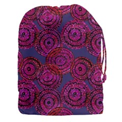 Unusual Circles  Abstraction Drawstring Pouch (3xl) by SychEva