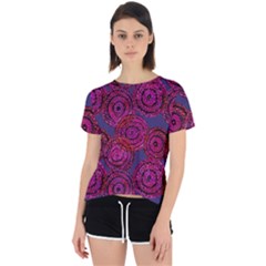 Unusual Circles  Abstraction Open Back Sport Tee by SychEva