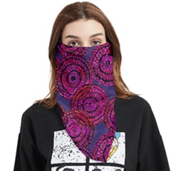 Unusual Circles  Abstraction Face Covering Bandana (triangle) by SychEva