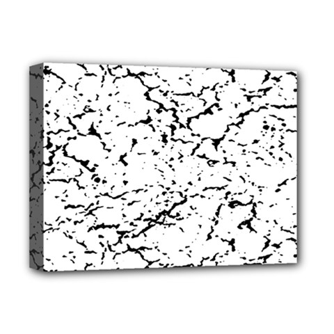 Black And White Grunge Abstract Print Deluxe Canvas 16  X 12  (stretched)  by dflcprintsclothing