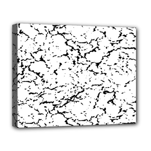 Black And White Grunge Abstract Print Deluxe Canvas 20  X 16  (stretched) by dflcprintsclothing