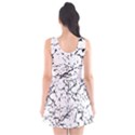 Black And White Grunge Abstract Print Scoop Neck Skater Dress View2