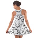 Black And White Grunge Abstract Print Cotton Racerback Dress View2