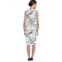 Black And White Grunge Abstract Print Classic Sleeveless Midi Dress View2