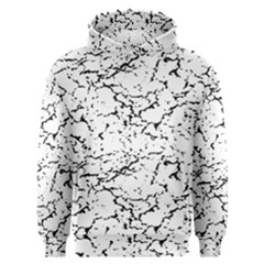 Black And White Grunge Abstract Print Men s Overhead Hoodie by dflcprintsclothing