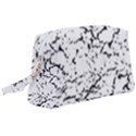 Black And White Grunge Abstract Print Wristlet Pouch Bag (Large) View1