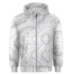 Topography Map Men s Zipper Hoodie by goljakoff