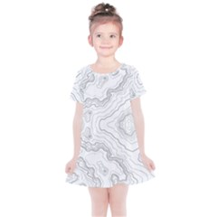 Topography Map Kids  Simple Cotton Dress by goljakoff